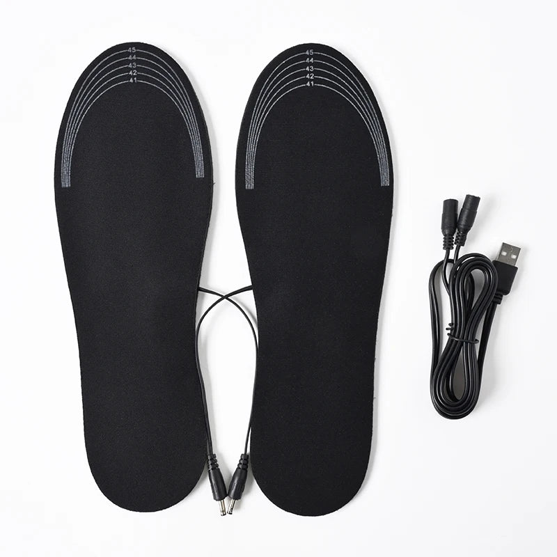 Semelles chauffantes USB Polaire – pieds au chaud toute la journée