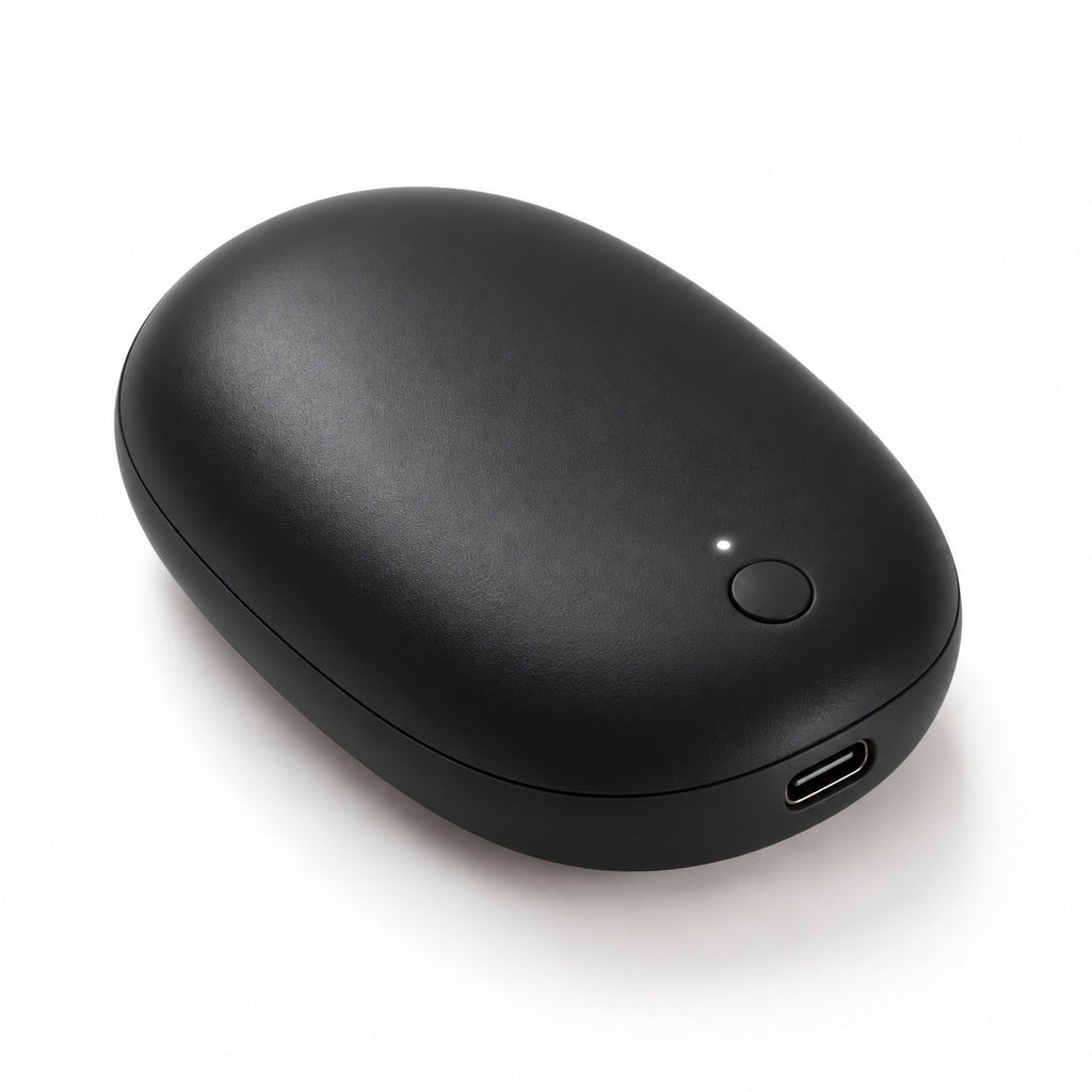 Chauffe-mains rechargeable Polaire noir
