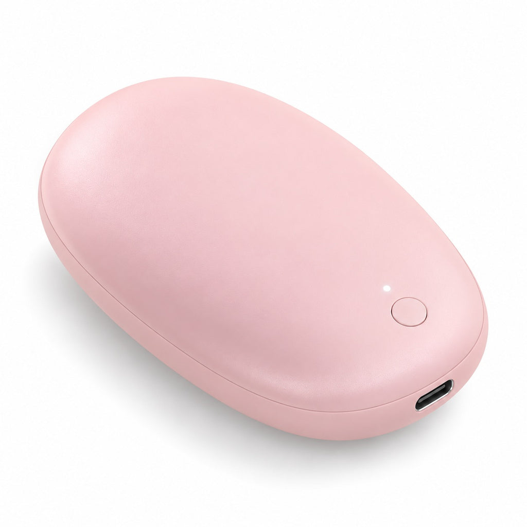 Chauffe-mains rechargeable Polaire rose pâle