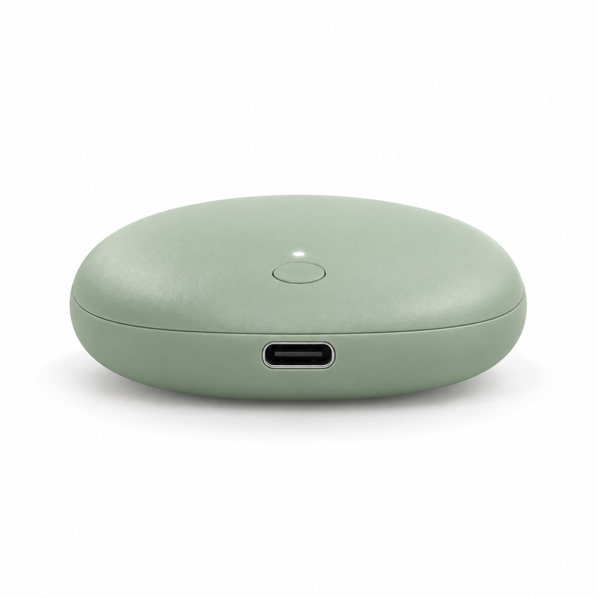 Chauffe-mains Polaire vu de profil, port USB-C