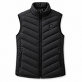 Gilet chauffant USB Polaire noir, vue de face
